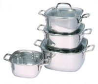 Набор посуды Regent INOX QUADRO vitro 93-Qv07 7 предметов