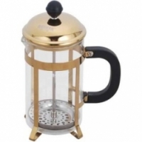 Bekker Кофейник/заварочный чайник DeLux с отделкой под золото, 0,6 л BK-357